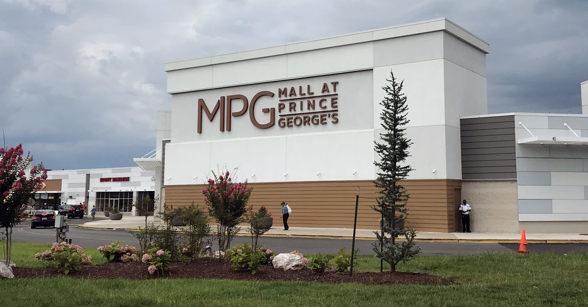 Photo of the entrance to the Mall at Prince George's
